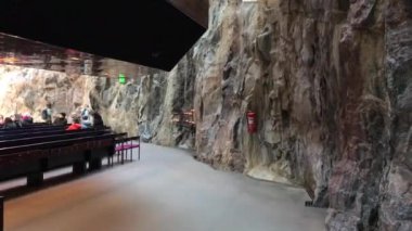 Helsinki, Finlandiya, odanın taş duvarları