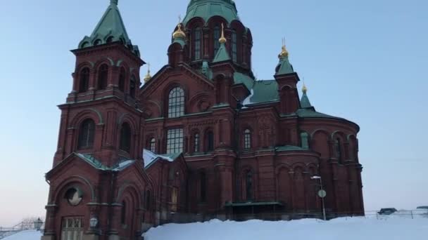 Гельсінкі (Фінляндія), закритий корпус церкви. — стокове відео