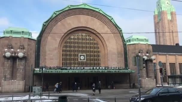 Helsinki, Finland, February 20 2017: A large building — Stock Video