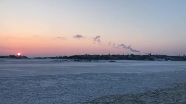 Helsinki, Finland, A sign above a body of water — Stock Video