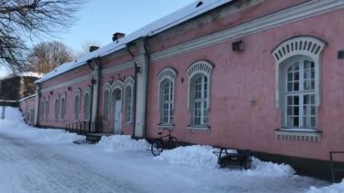 Helsinki, Finlandiya, Karla kaplı bir ev