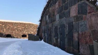 Helsinki, Finlandiya, Karla kaplı bir bina
