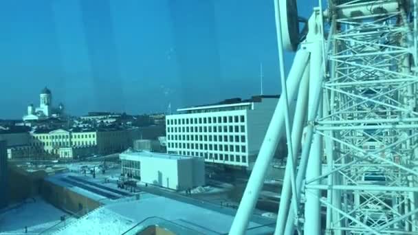 Helsingfors, Republiken Finland, närbild av en bur — Stockvideo