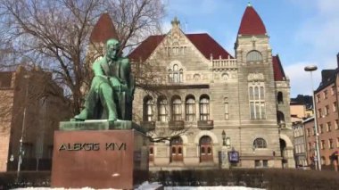 Helsinki, Finlandiya, Binanın tepesinde bir kale