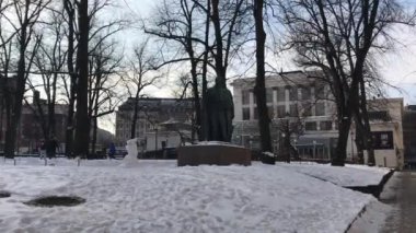 Helsinki, Finlandiya, Karla kaplı bir ev