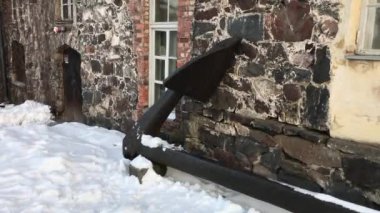 Helsinki, Finlandiya, Karla kaplı bir bina