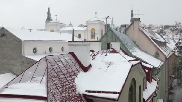 Tallin, Estonia, Zbliżenie starego budynku — Wideo stockowe