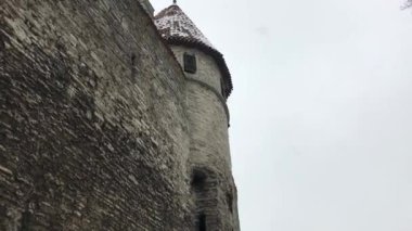 Tallinn, Estonya, Bir tuğla binaya yakın çekim
