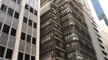 Hong Kong, Çin, bir şehirde yüksek bir bina.