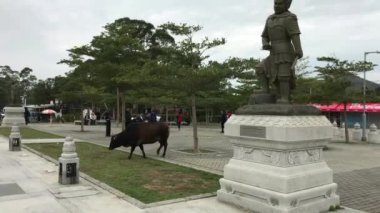 Hong Kong, Çin, 20 Kasım 2016: Bir kişinin heykeli