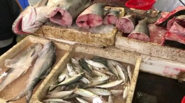 Hong Kong, Çin, bir tepsi yemek.
