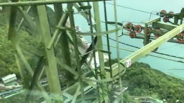 Hong Kong, China, A close up of a wire fence — Stock Video