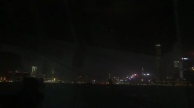 Hong Kong, Çin, Gece bir tabela yandı