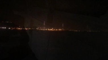 Hong Kong, Çin, Geceleyin bir işaret