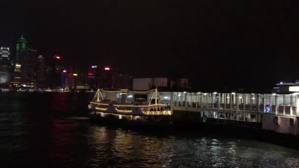 Гонконг, Китай, мост через водоем — стоковое видео