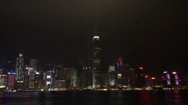 Hong Kong, Kína, Az asztalra néző kilátás — Stock videók