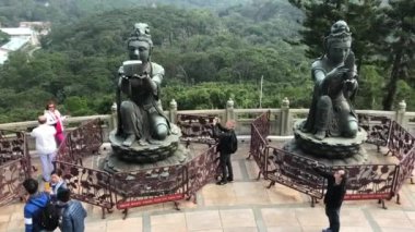 Hong Kong, Çin, 20 Kasım 2016: Parkta bir grup insan