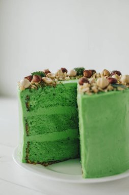 Tatlı Doğum günü hediyesi. Nane ve deli kek.