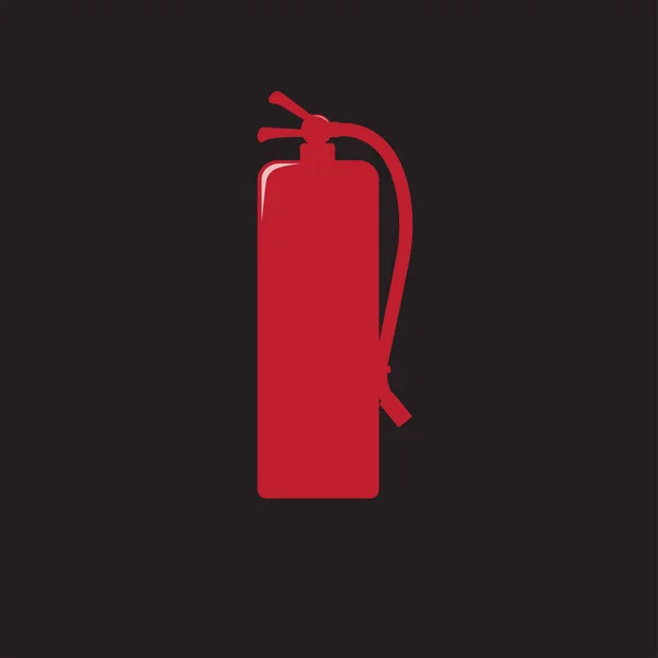 Fire extinguisher signs red icon vector illustration