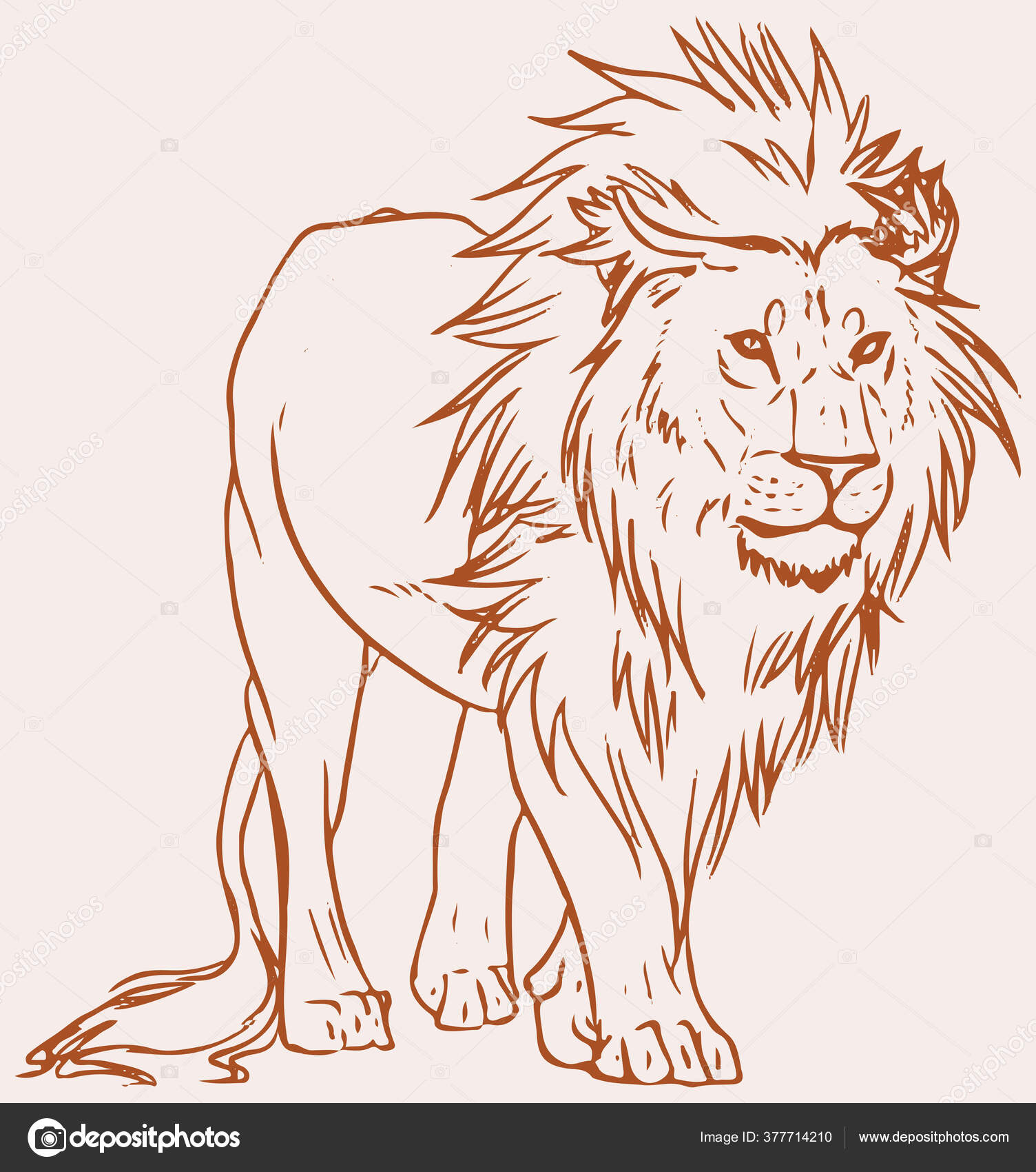 Alpha Lion Sketch Drawing by orbitmonk - DragoArt