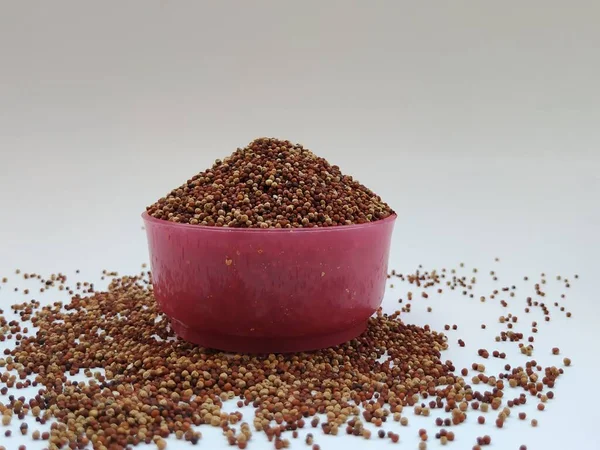 Ragi Kallas Också Fingerhirs Som Hälsosam Mat Och Glutenfri Ragi — Stockfoto