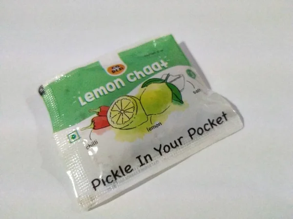 Bangalore Karnataka India Jan 2020 Closeup Desi Lemon Chaat Pickle — Stock Photo, Image