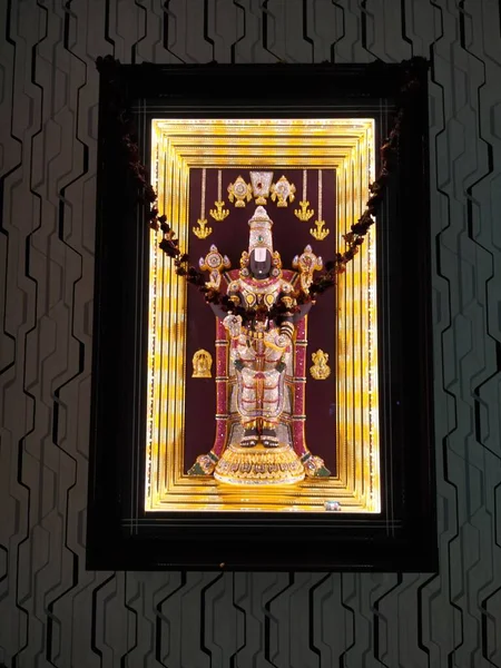 Bangalore Karataka India June Closeup Lord Venkateswara Swamy Balaji Idol — 스톡 사진