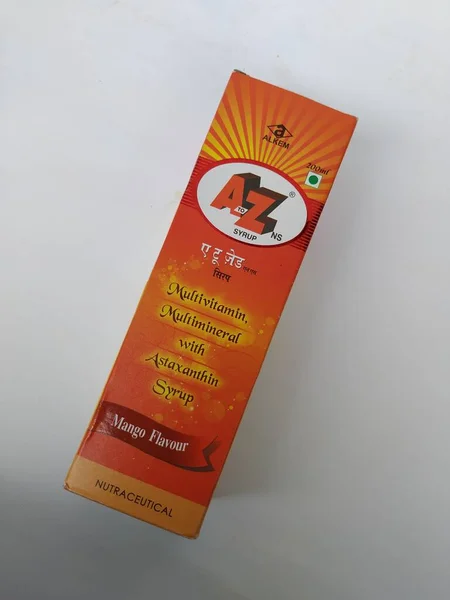 Bangalore Karnataka Indie Lipca 2020 Zbliżenie Multi Vitamin Mineral Mango — Zdjęcie stockowe