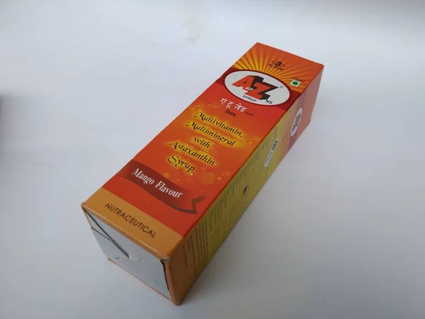 Bangalore Karnataka Indie Lipca 2020 Zbliżenie Multi Vitamin Mineral Mango — Zdjęcie stockowe