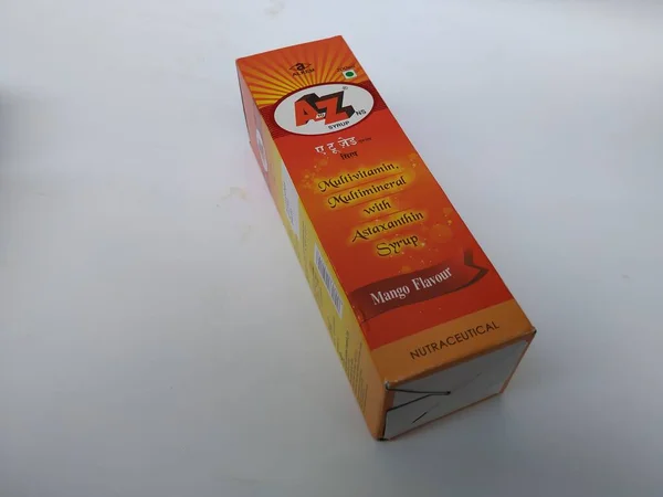 Bangalore Karnataka Indie Lipca 2020 Zbliżenie Multi Vitamin Mineral Mango — Zdjęcie stockowe