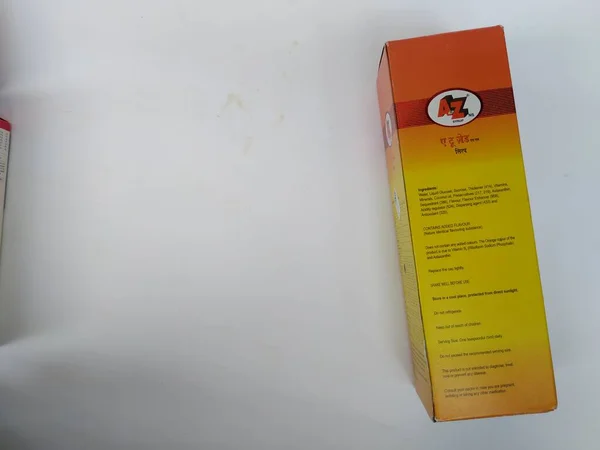 Bangalore Karnataka India July 2020 Closeup Multi Vitamin Mineral Mango — 스톡 사진