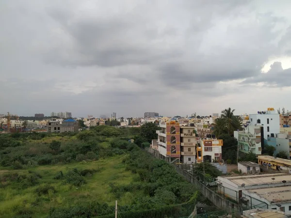 Bangalore Karnataka India June 2020 Closeup Bangalore Cityscape Downtown View — Stock Photo, Image