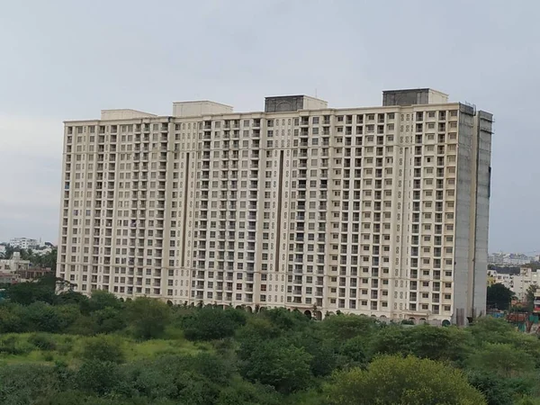 Bangalore Karnataka Indien Juni 2020 Großaufnahme Eines Mehrstöckigen Apartments Indischer — Stockfoto