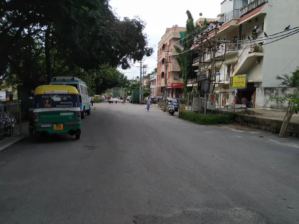 Bangalore Karnataka India Julio 2020 Primer Plano Las Carreteras Vacías — Foto de Stock