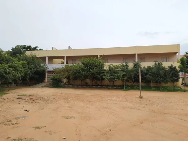 Bangalore Karnataka India Aug 2020 Closeup Beautiful Atmosphere Government School — Stock Photo, Image