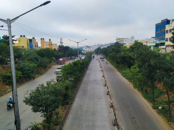 Bangalore Karnataka India Aug 2020 Hermosa Vista Laggere Ring Road — Foto de Stock