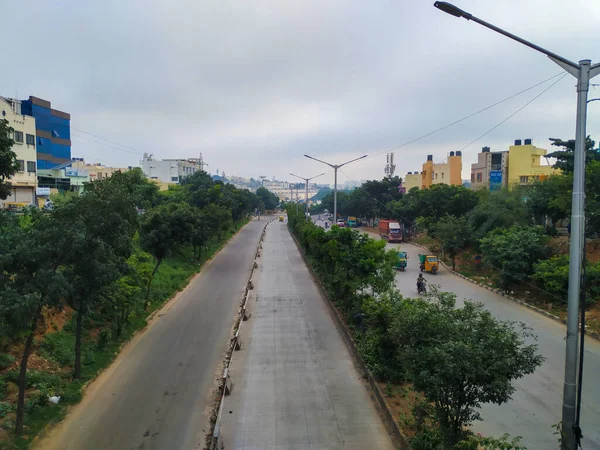 Bangalore Karnataka India Aug 2020 Hermosa Vista Laggere Ring Road —  Fotos de Stock