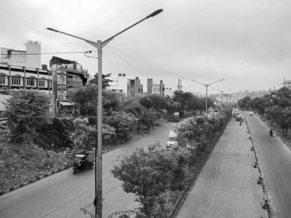 Bangalore Karnataka India Aug 2020 Pemandangan Indah Laggere Ring Road — Stok Foto