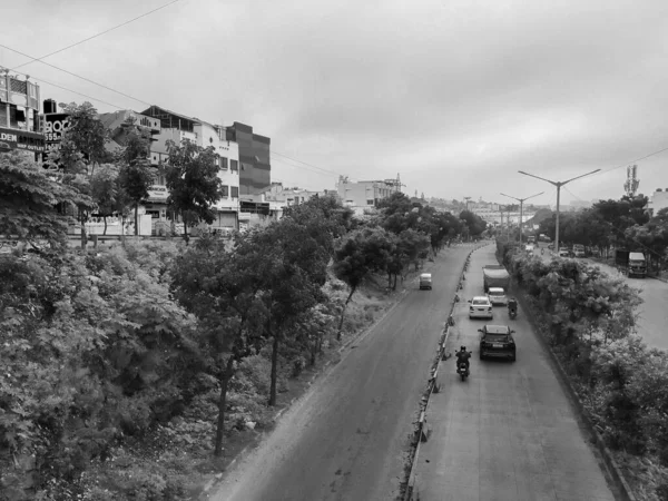 Bangalore Karnataka India Aug 2020 Beautiful View Laggere Ring Road — стокове фото