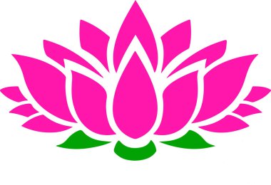 Hint Lotus Çiçeği Düzenlenebilir Vektör Resimlerinin Çizimi veya Çizimi