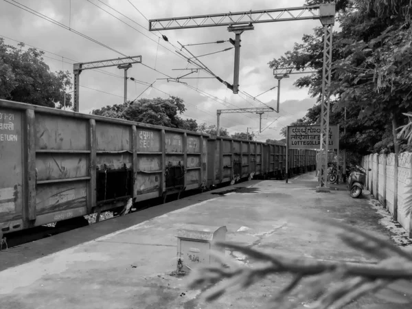 Bangalore Karnataka India Settembre 2020 Primo Piano Della Stazione Ferroviaria — Foto Stock