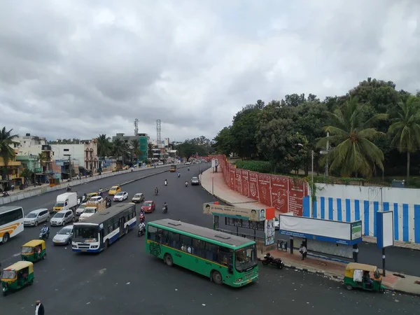 Bangalore Karnataka India Sep 2020 Sumanahalli Köprüsü Nden Sumanahalli Köprüsü — Stok fotoğraf