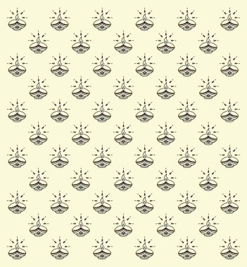 Mutlu Diwali Stili Diya Hint festivali lambalarının çizimi veya çizimi Arkaplan Özeti Düzenlenebilir Vektör Çizimi