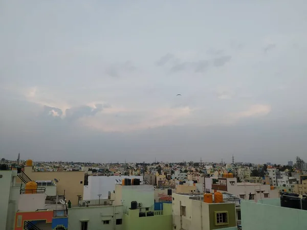 Close Bangalore Downtown Cityscape View Top Tower — стоковое фото