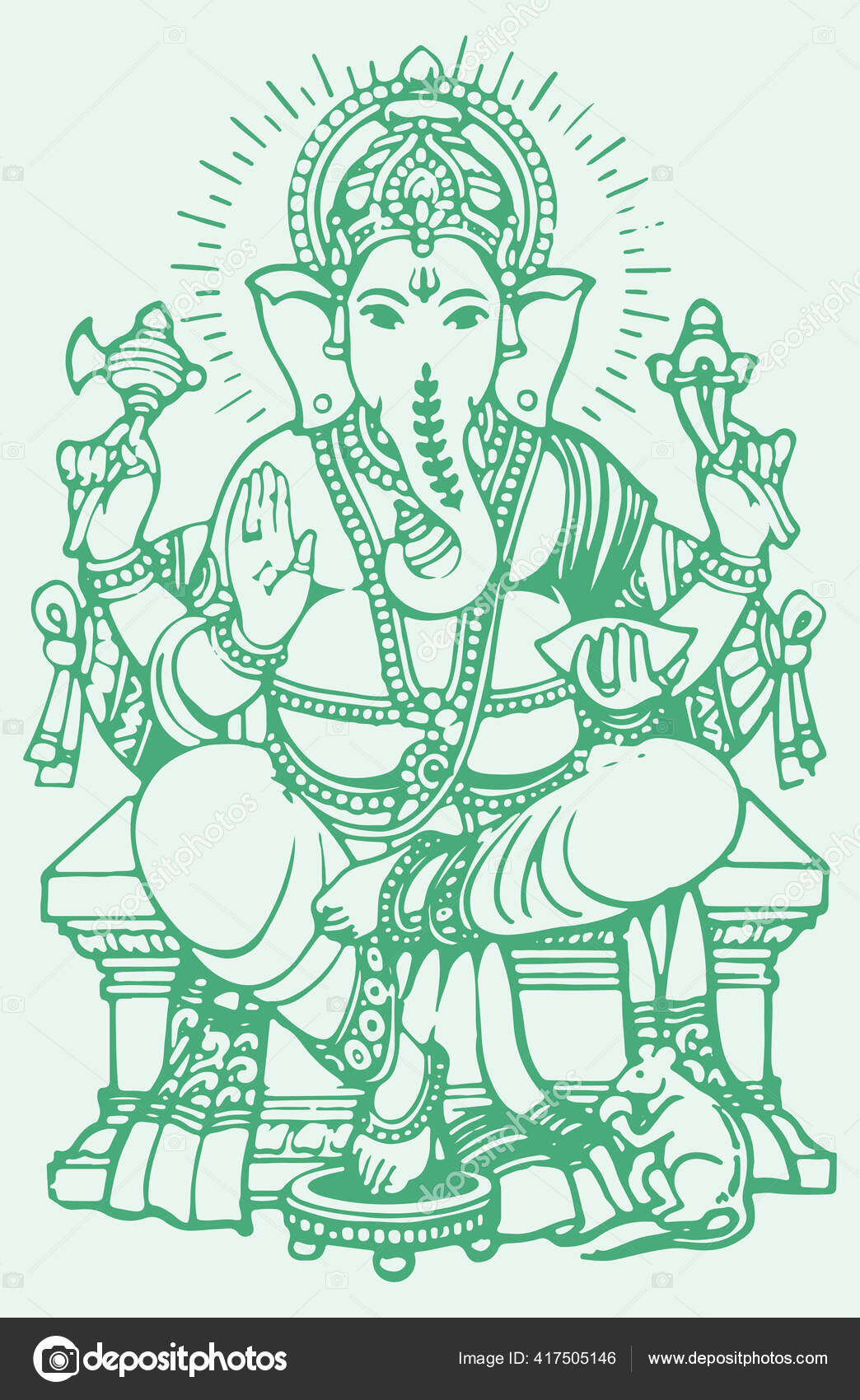 Dancing ganesha Vector Art Stock Images | Depositphotos