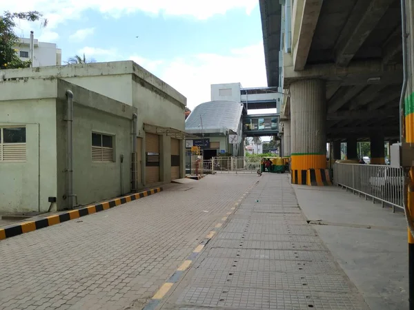 Bangalore Karnataka India Oct 2020 Primer Plano Estación Metro Green — Foto de Stock