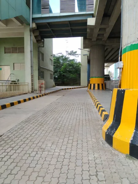 Bangalore Karnataka Indien Oct 2020 Närbild Yelachenahalli Green Line Tunnelbanestation — Stockfoto