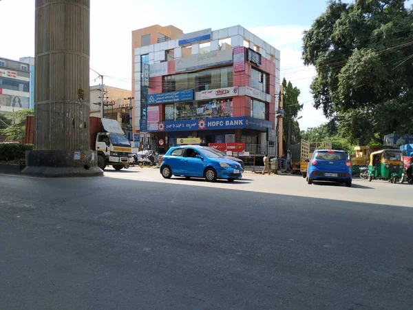 Bangalore Karnataka India Paź 2020 Zbliżenie Indyjskiego Obszaru Zagranicznego Budynku — Zdjęcie stockowe