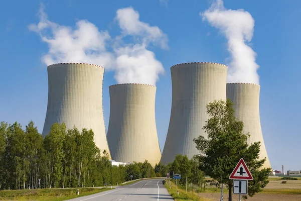 Thermal Power Plant White Smoke — Stock Photo, Image