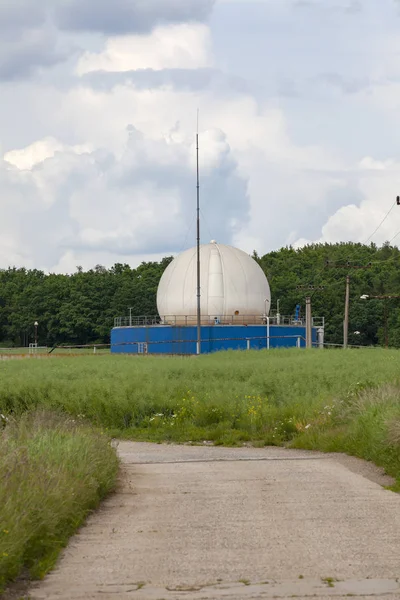 Bio Gasfabriek Groene Veld — Stockfoto